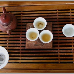Bamboo Tea Tray with Water Tank